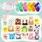 18Pcs Pre-Filled Easter Eggs with Plush Animal Toys Egg Filled Keychain for Kids